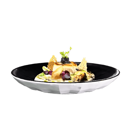 Seared scallops, cauliflower purée, parmesan tuile & caviar