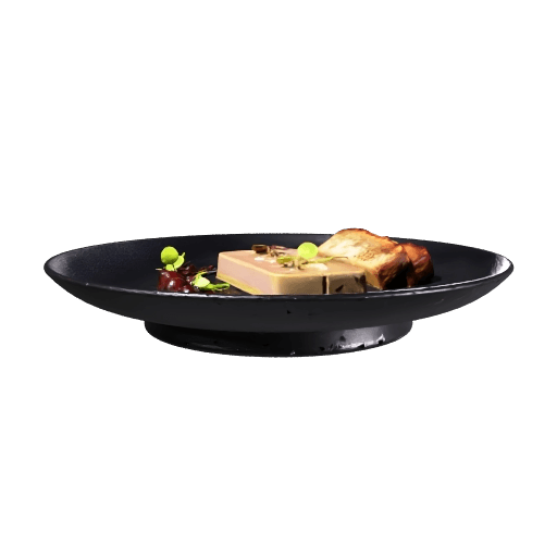 Delicate foie gras on gingerbread